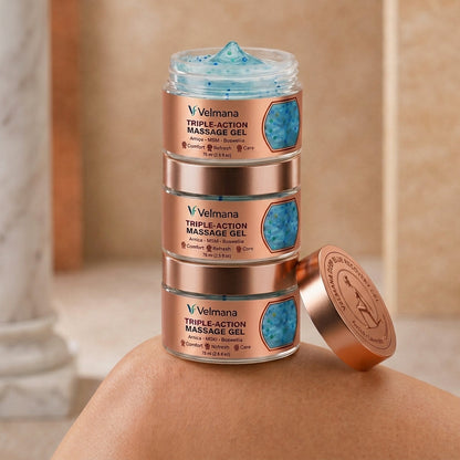 Velmana™ gel de masaje de triple acción para articulaciones y músculos